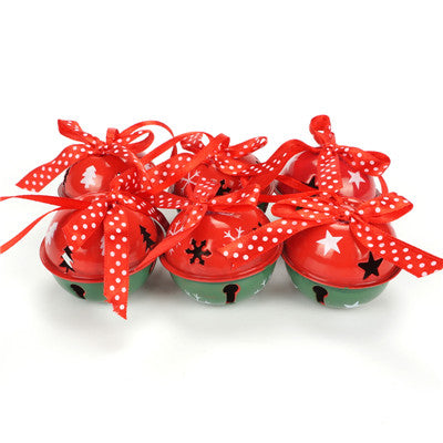 Multicolored metal bells with ribbon 2