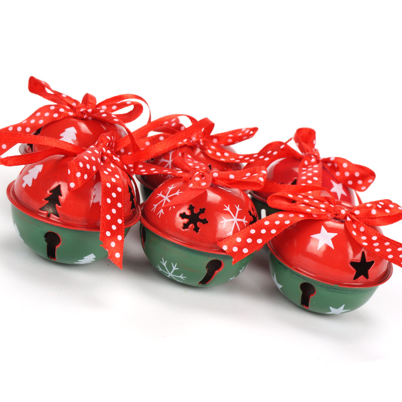 Multicolored metal bells with ribbon 4