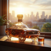 Mustang Car-Shaped Whiskey Decanter Set – Unique Glass Whiskey and Decanter Set for Home Bar 3