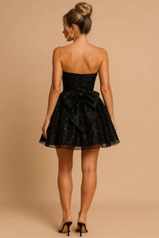 NIKI | Strapless Mini Dress with Shine 2