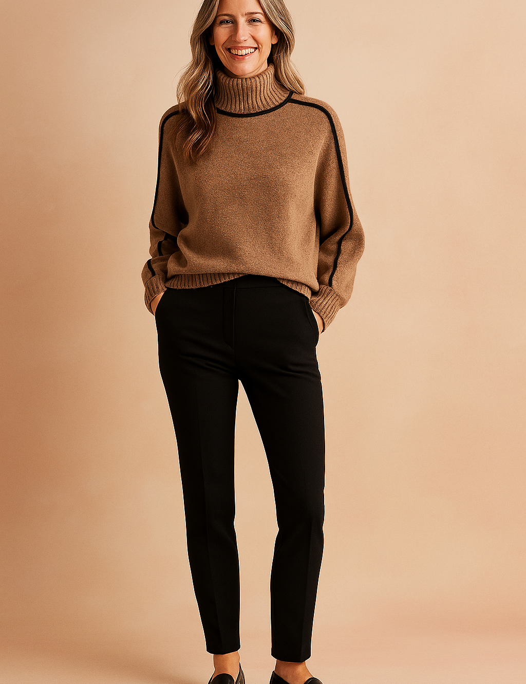 Nadia | Sweater with contrasting trim 0