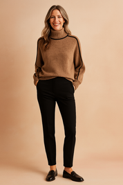 Nadia | Sweater with contrasting trim 0