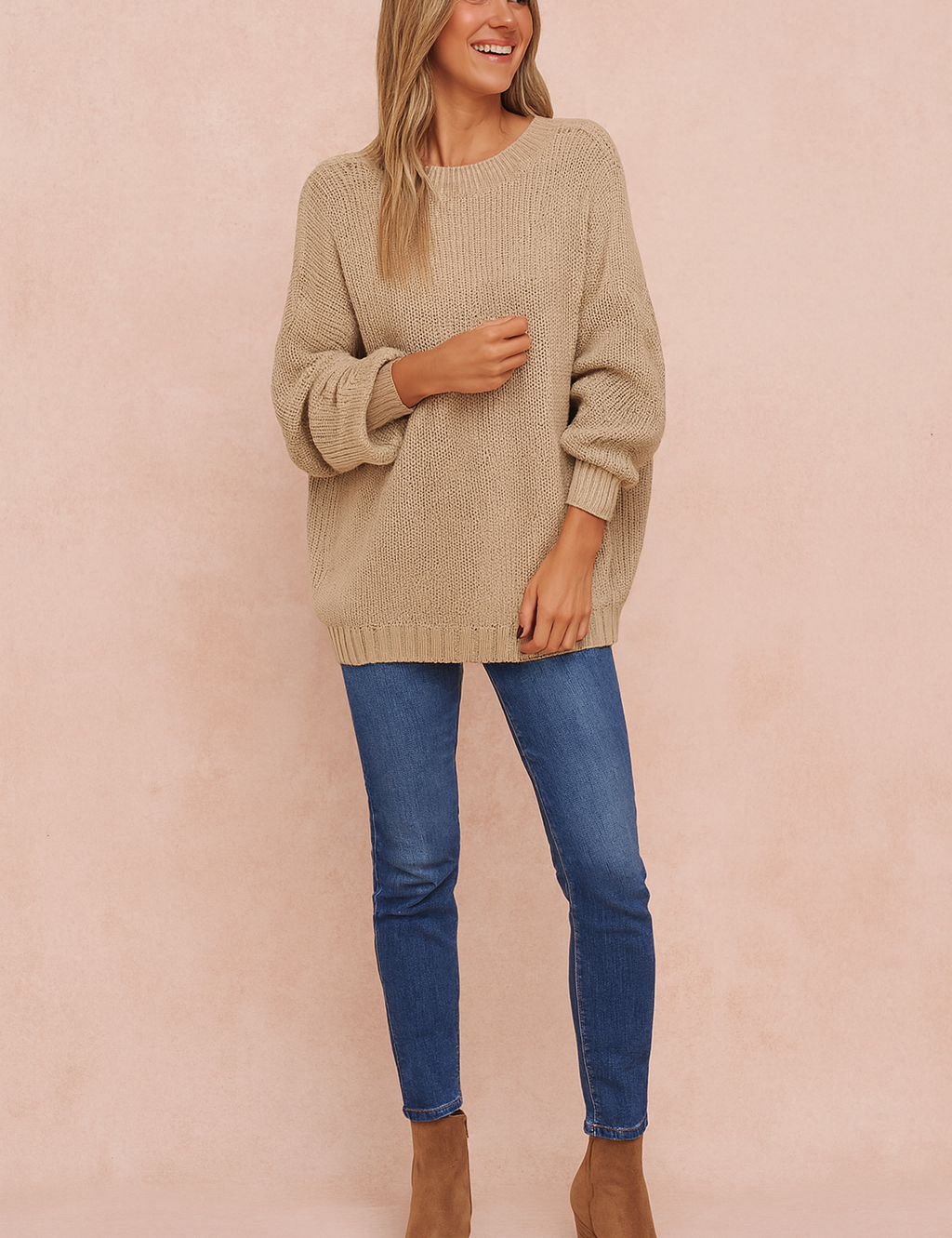 Natalia | Oversized round neck sweater 1