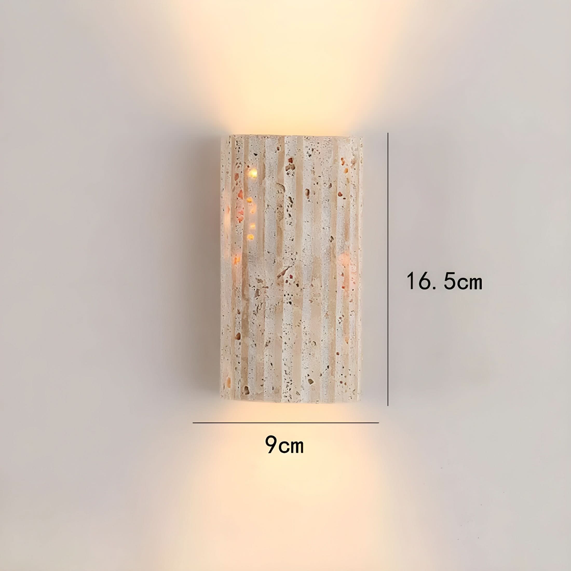 Natural Stone Wall Sconce Light – Modern LED Wall Lamp with Warm White Illumination for Elegant Interiors 5