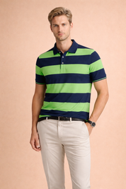 Naviero | Men's Striped Polo Shirt 2