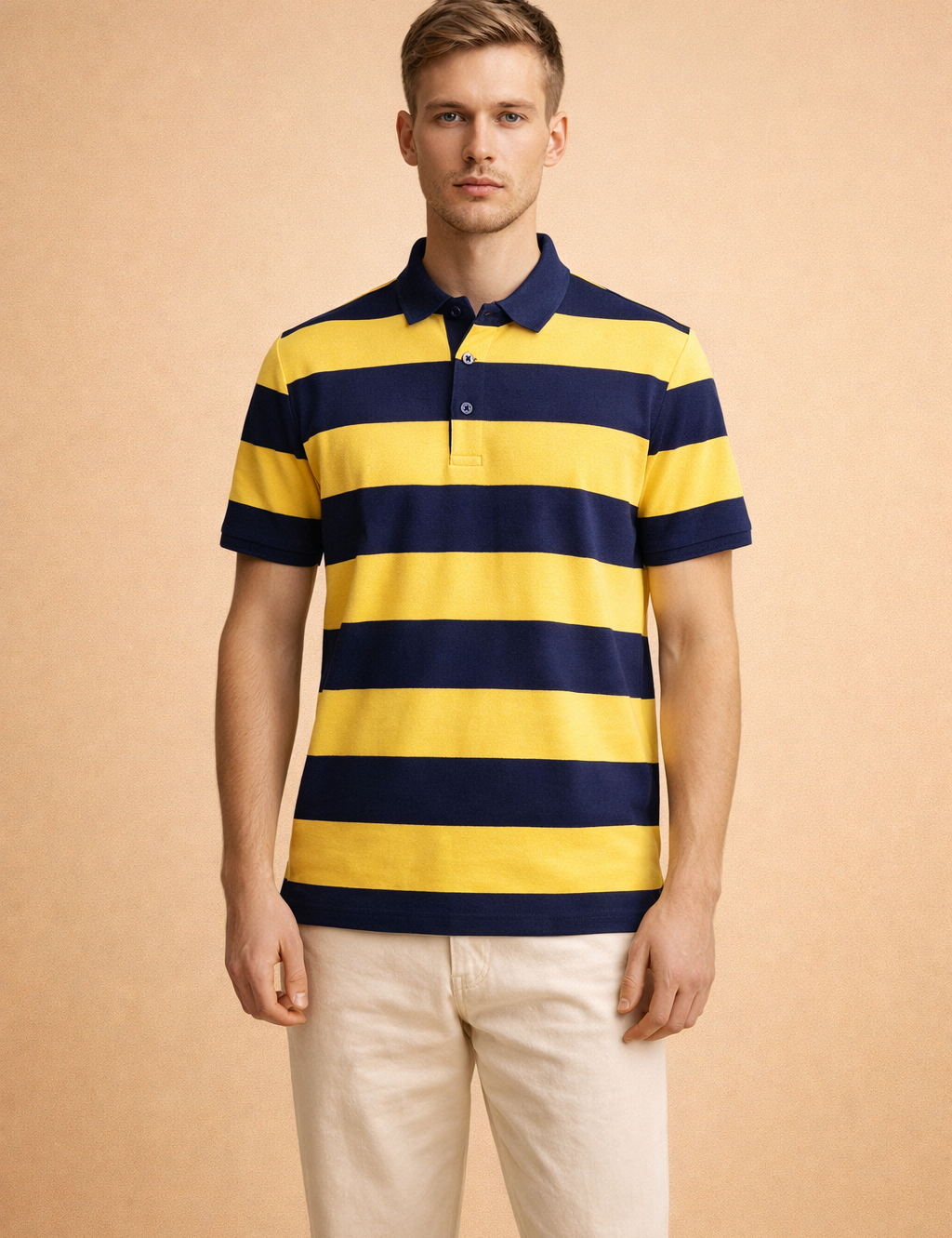Naviero | Men's Striped Polo Shirt 3