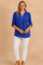 Nessa | Zippered blouse with 3/4 sleeves 1