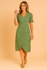 Nina | Floral Print Dress 0