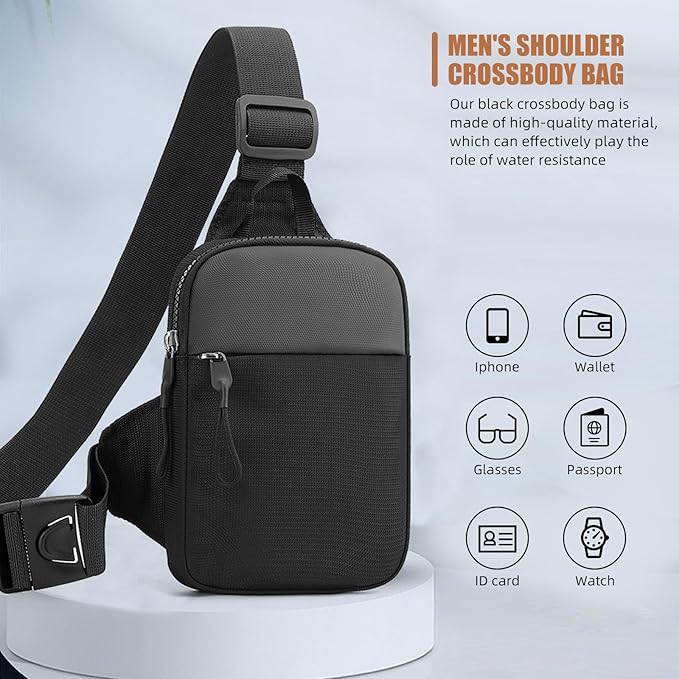 Noah | Waterproof Canvas Crossbody Sling Bag for Travel & Hiking 3