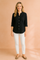 Nola | Classic blouse with a pocket and a stand-up collar 2