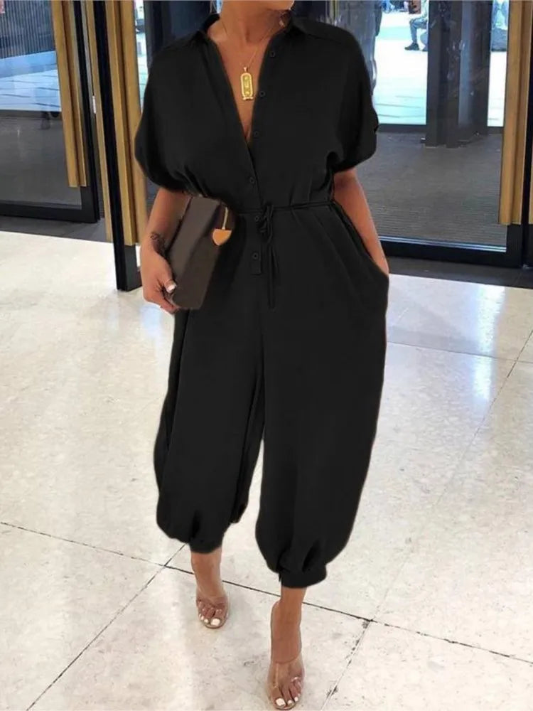 OLIVIA | Overall V-Neck Jumpsuit 1