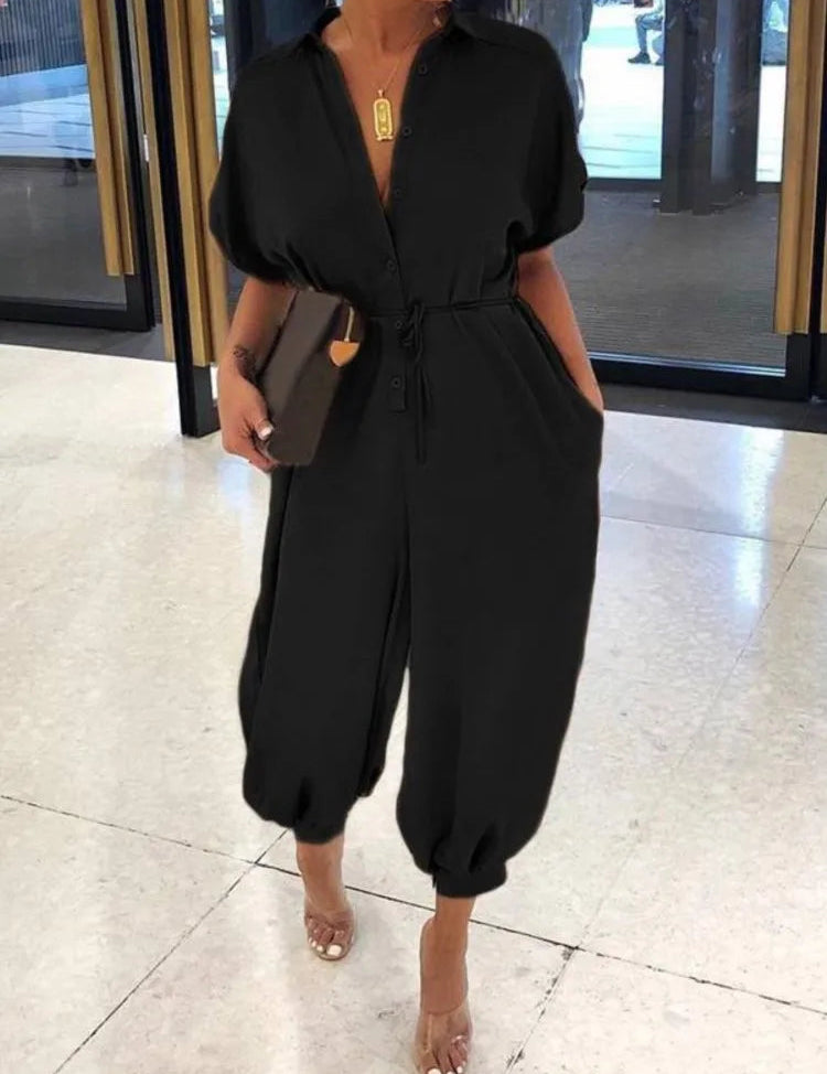 OLIVIA | Overall V-Neck Jumpsuit 1