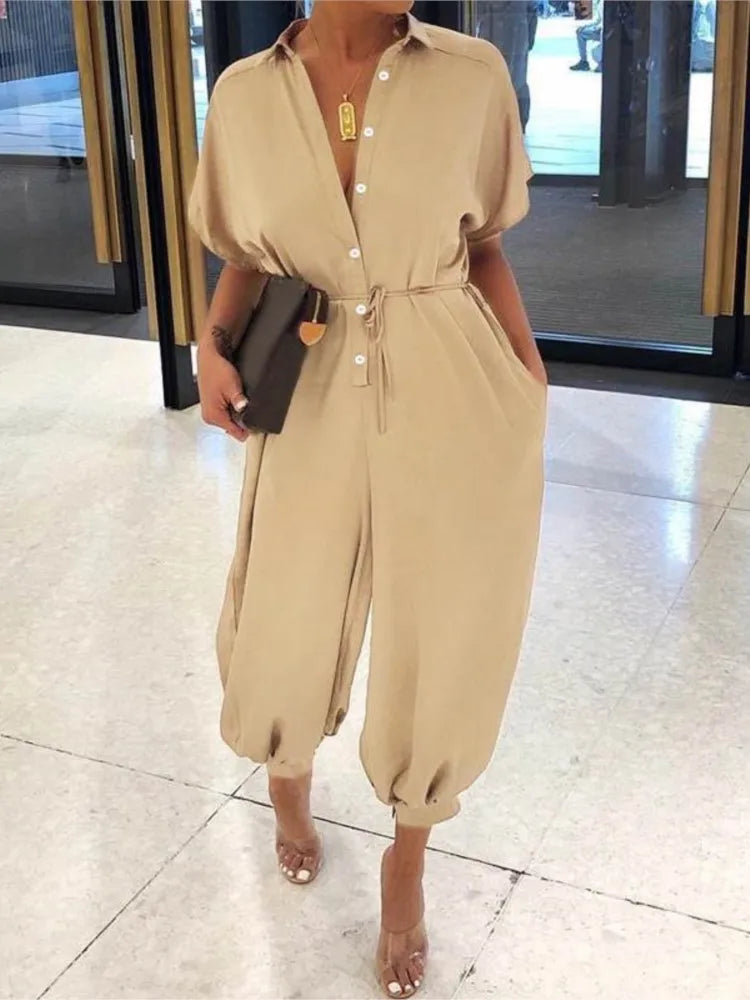 OLIVIA | Overall V-Neck Jumpsuit 4
