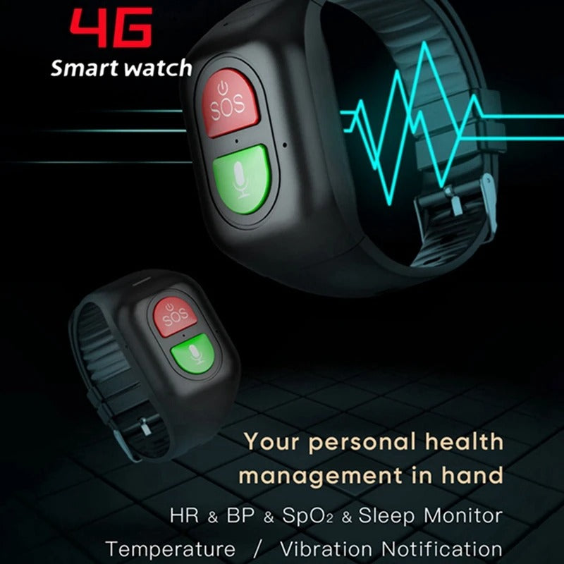 Older GPS Smartwatch – 4G SOS Tracker, Health Monitoring & Emergency Alerts 5