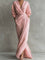 Olivia | Women's Wrap Maxi V Neck Dress Ruched 3/4 Sleeve 0