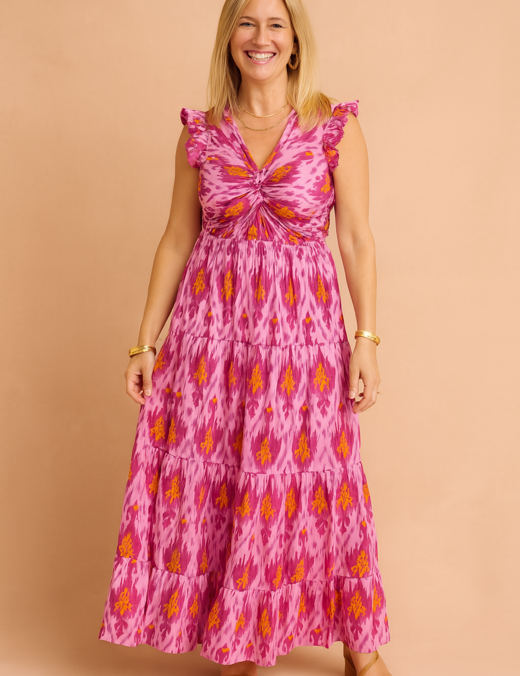 Oliwia | Summer Dress with Ethnic Pattern 0