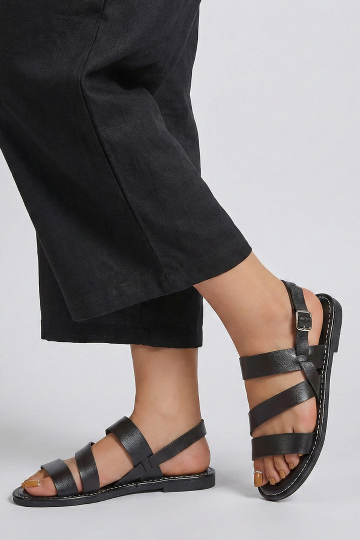 Orthopedic Flat Sandals with Arch Support and Back Strap for Women 2