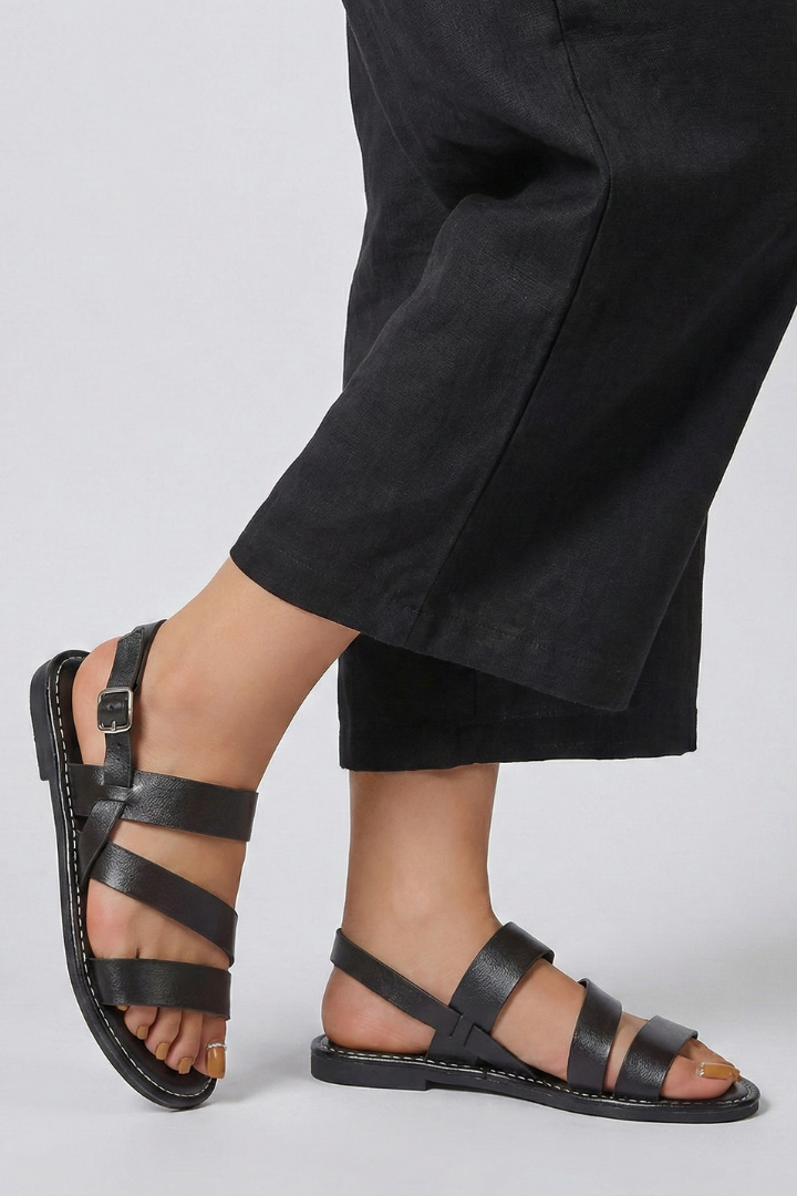 Orthopedic Flat Sandals with Arch Support and Back Strap for Women 3
