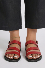 Orthopedic Flat Sandals with Arch Support and Back Strap for Women 7