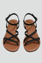 Orthopedic Women’s Flat Sandals with Arch Support and Ankle Strap Open Toe 1
