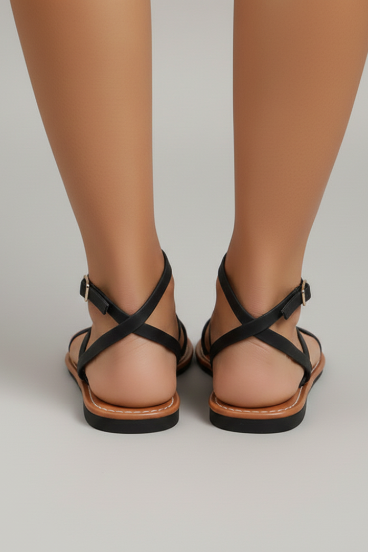 Orthopedic Women’s Flat Sandals with Arch Support and Ankle Strap Open Toe 3