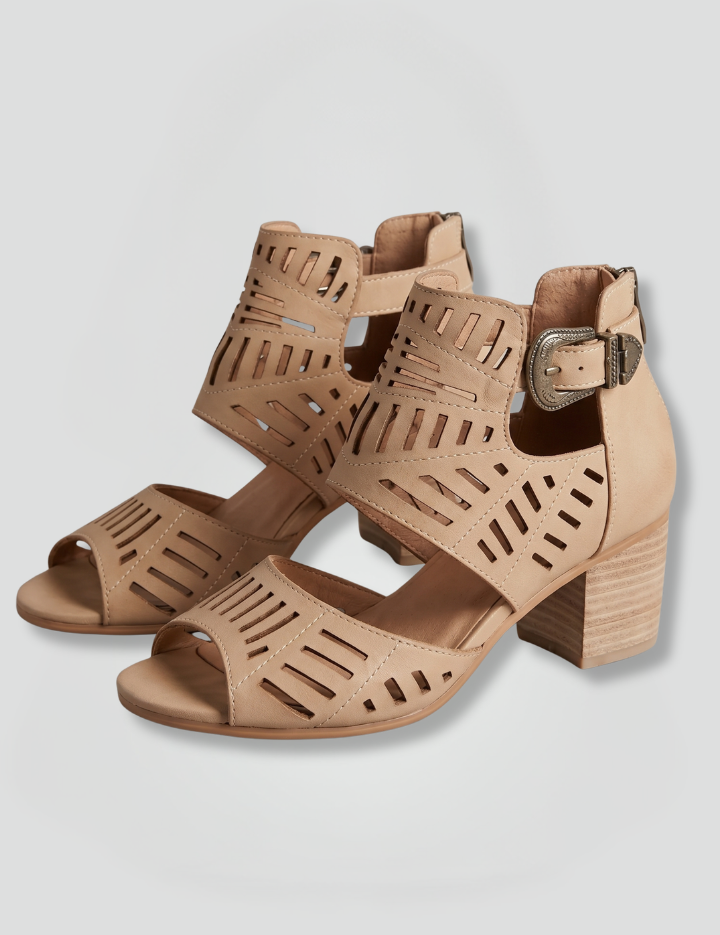 Orthopedic Women's Leather Sandals with Arch Support and Ankle Strap for Summer 1