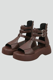 Orthopedic Women's Platform Sandals with Arch Support and Adjustable Ankle Strap 1