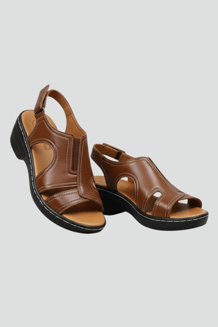 Orthopedic Women’s Platform Sandals with Arch Support and Adjustable Strap 1
