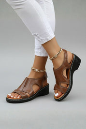 Orthopedic Women’s Platform Sandals with Arch Support and Adjustable Strap 3