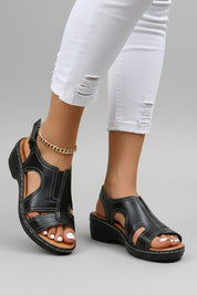 Orthopedic Women’s Platform Sandals with Arch Support and Adjustable Strap 5