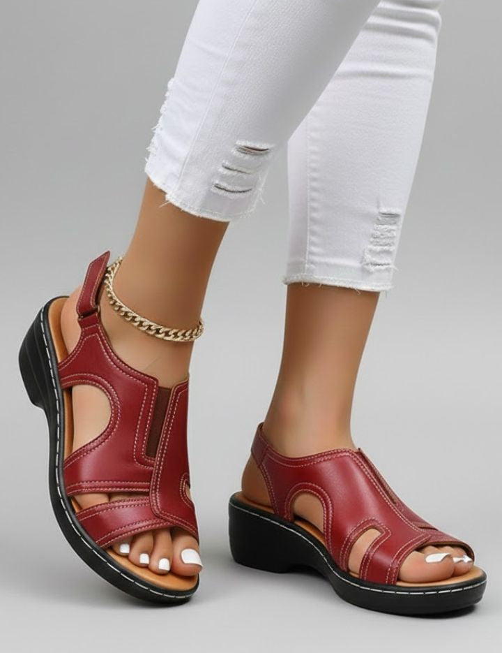Orthopedic Women’s Platform Sandals with Arch Support and Adjustable Strap 6