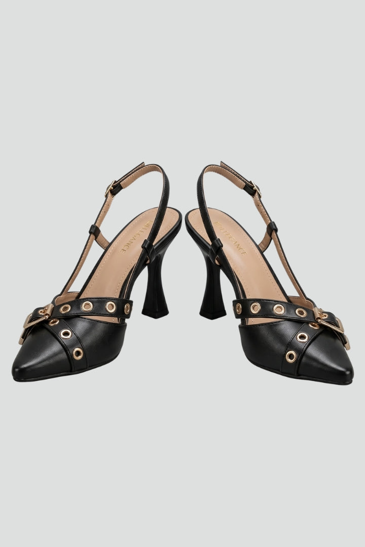 Orthopedic Women's Pointed Toe Sandals with Arch Support and Buckle Closure 1