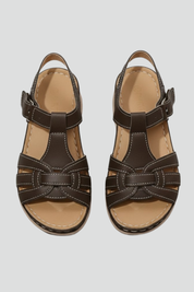 Orthopedic Women’s Retro Strap Sandals with Arch Support and Adjustable Buckle 1