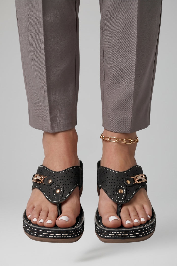 Orthopedic Women's Sandals with Adjustable Straps and Arch Support Cushioned Sole 0