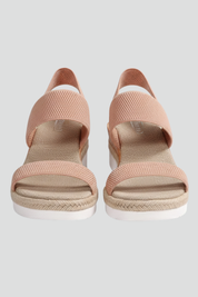 Orthopedic Women’s Sandals with Arch Support Elastic Upper and Raised Platform Sole 1