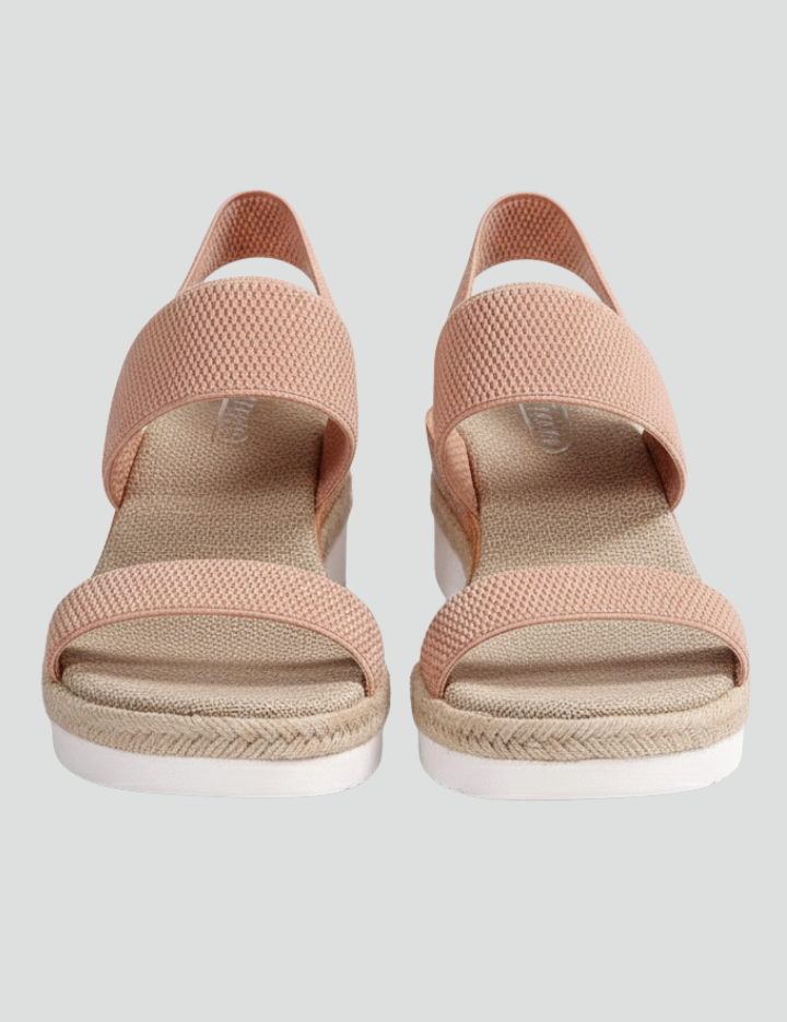 Orthopedic Women’s Sandals with Arch Support Elastic Upper and Raised Platform Sole 1