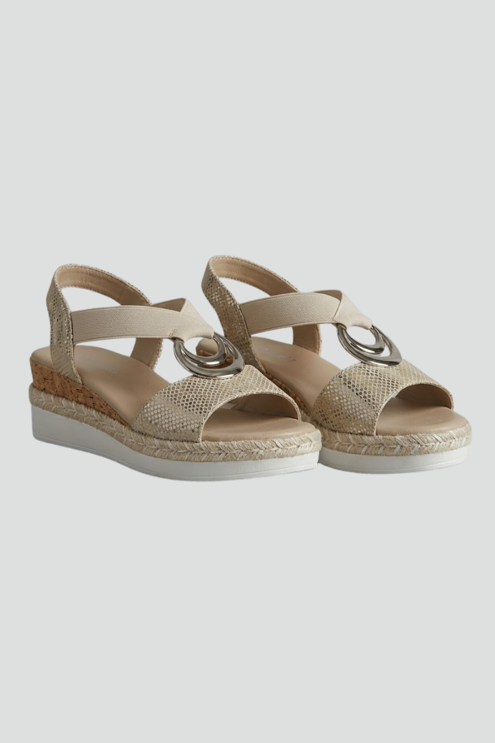 Orthopedic Women’s Sandals with Arch Support Open Toe and Metal Ring Straps 1