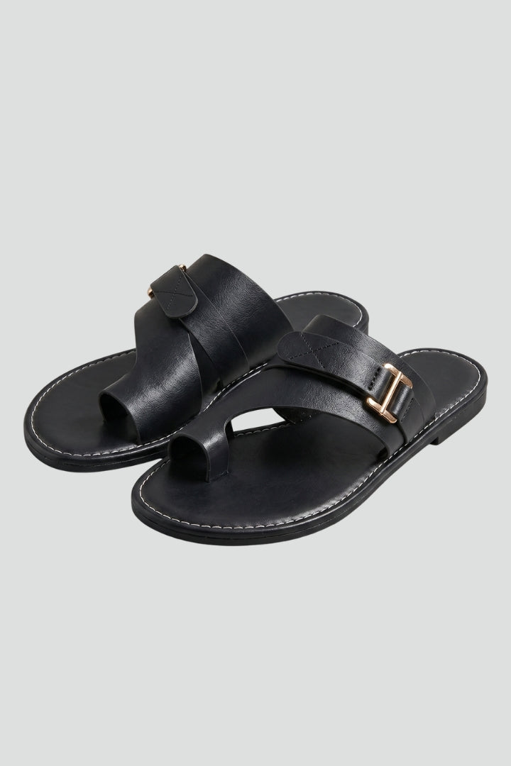 Orthopedic Women's Sandals with Arch Support Toe Loop and Adjustable Strap 1