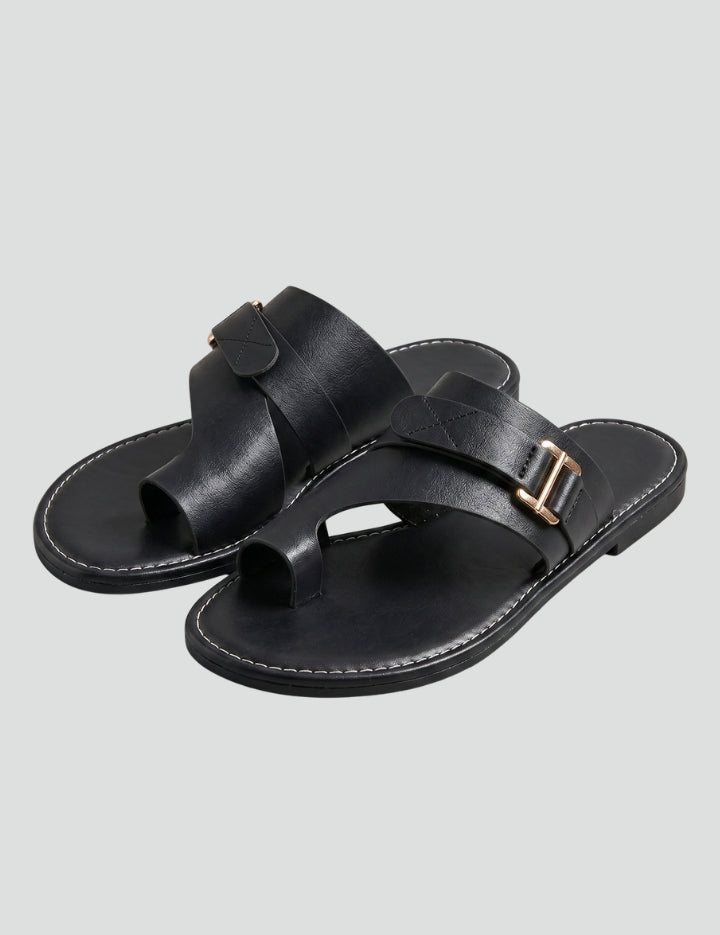 Orthopedic Women's Sandals with Arch Support Toe Loop and Adjustable Strap 1