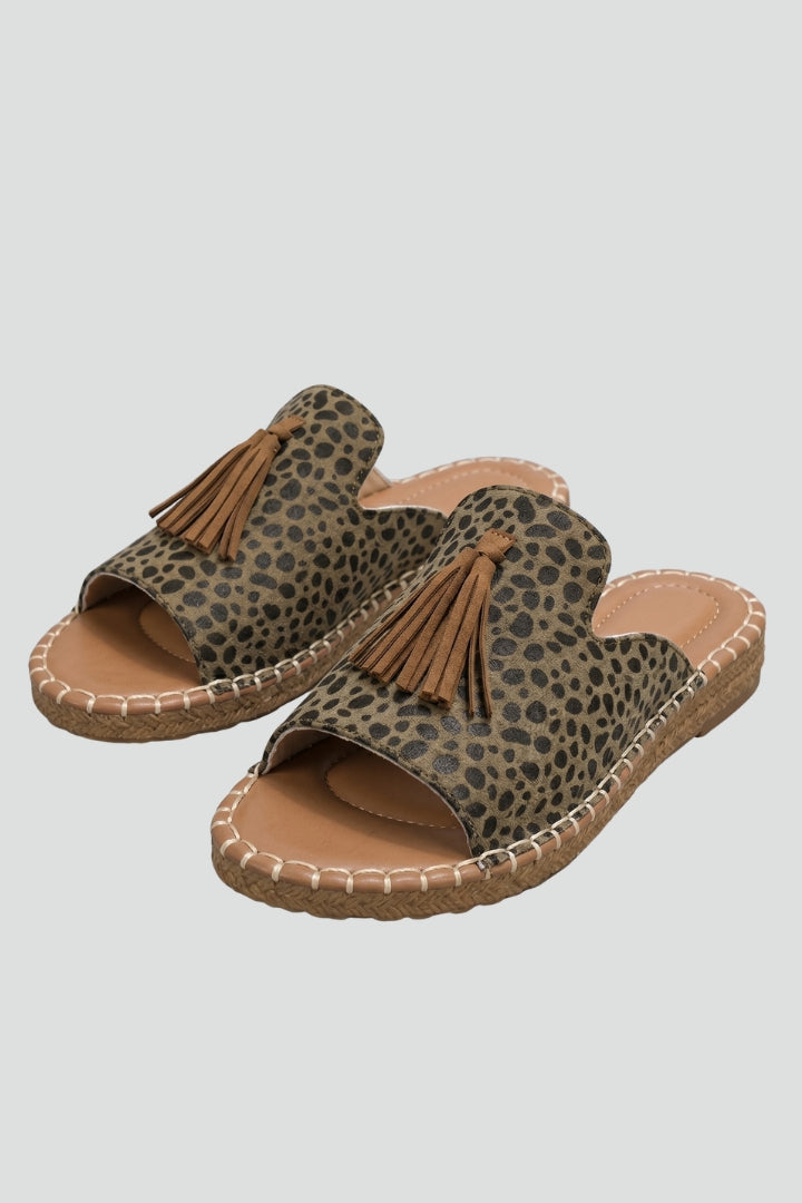 Orthopedic Women's Slip On Sandals with Cushioned Arch Support and Flat Rubber Sole 1