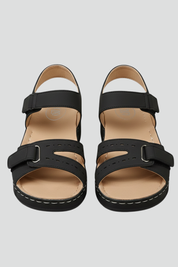 Orthopedic Women’s Wedge Sandals with Arch Support and Adjustable Hook-and-Loop Straps 1