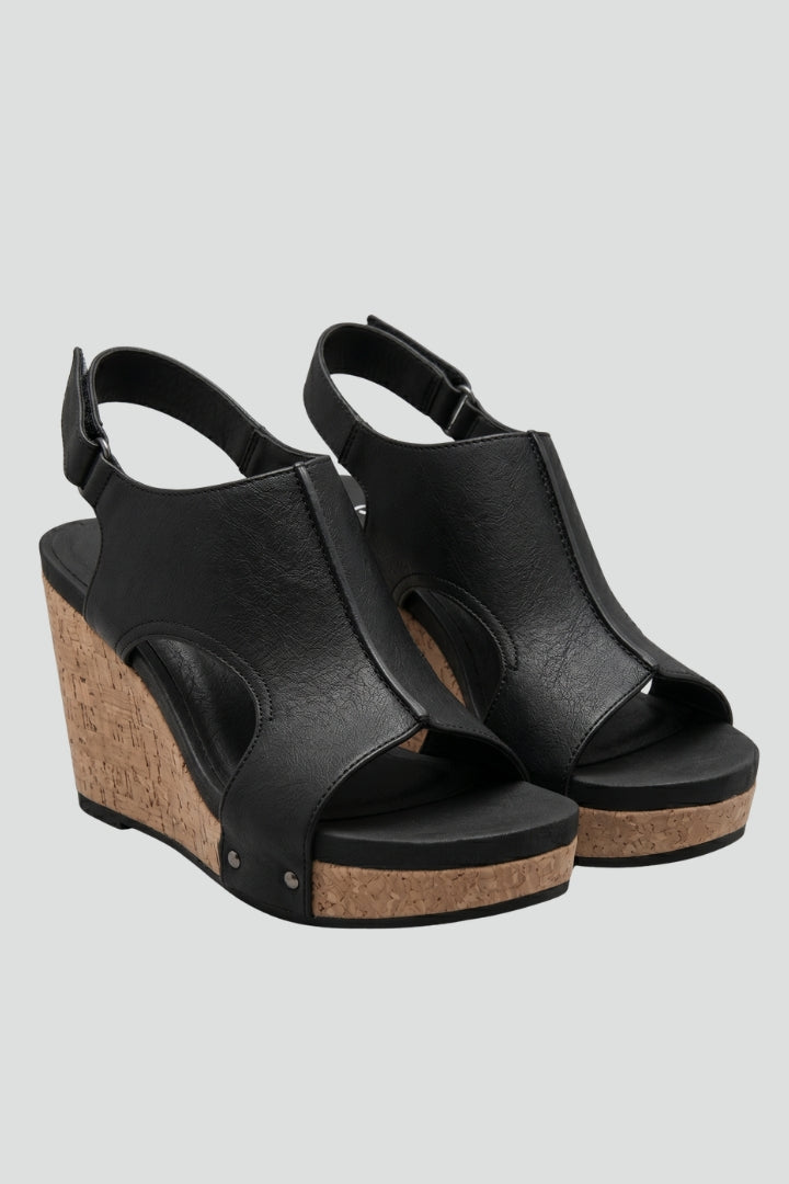 Orthopedic Women's Wedge Sandals with Arch Support and Adjustable Straps 1