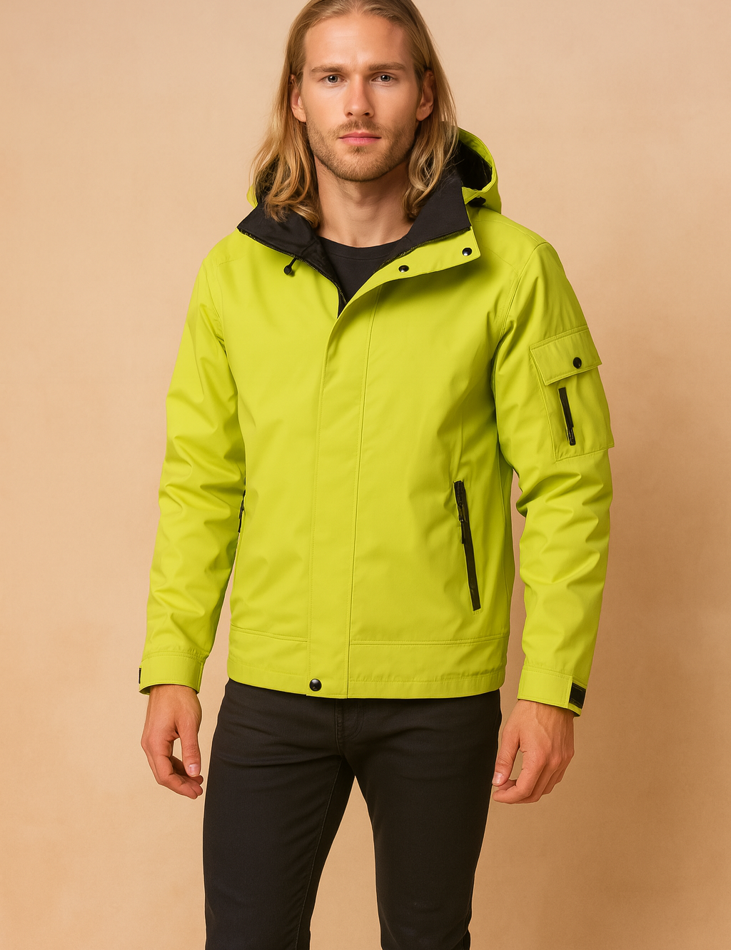 Oskar | Men's waterproof tactical winter jacket with outdoor hood 0