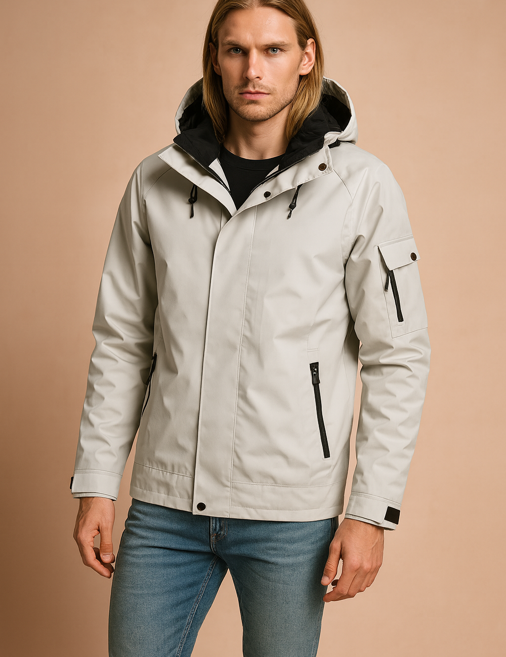 Oskar | Men's waterproof tactical winter jacket with outdoor hood 1