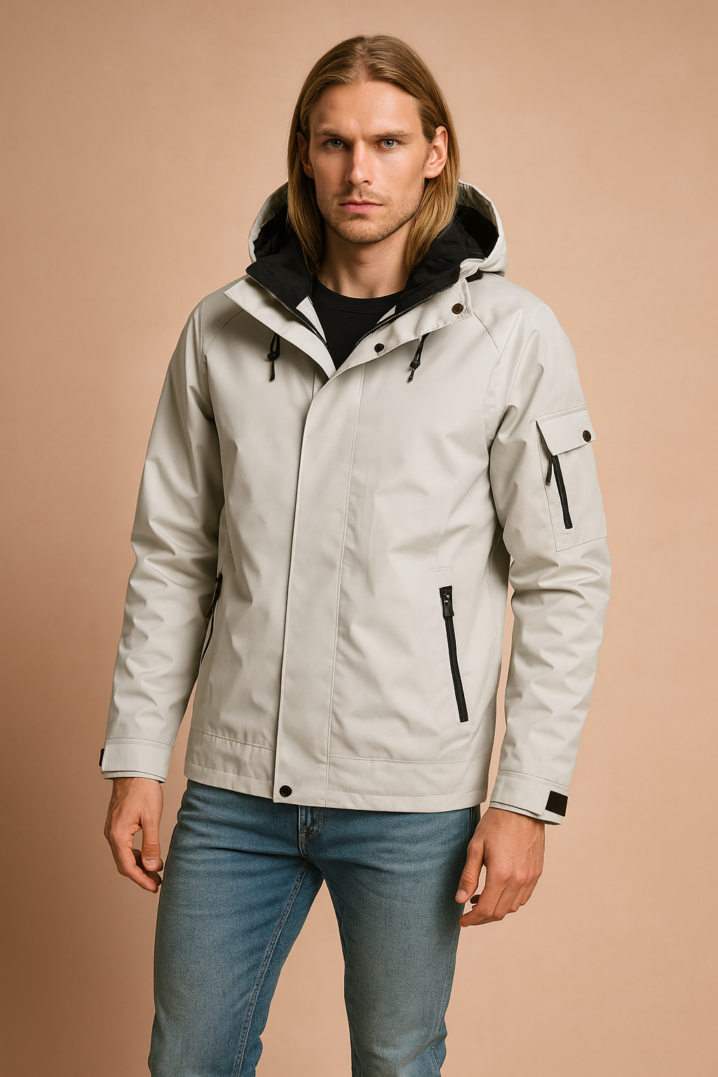 Oskar | Men's waterproof tactical winter jacket with outdoor hood 1