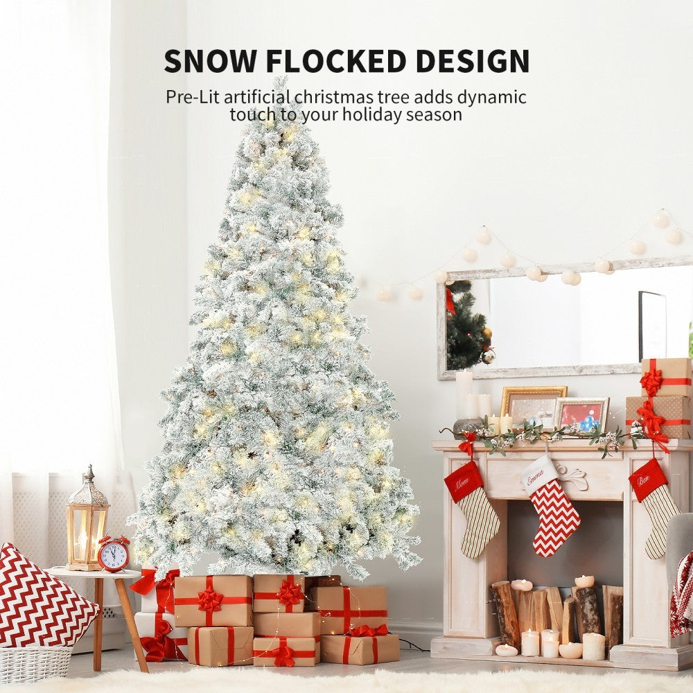 PVC simulation snowfall showcase decoration Christmas tree 8