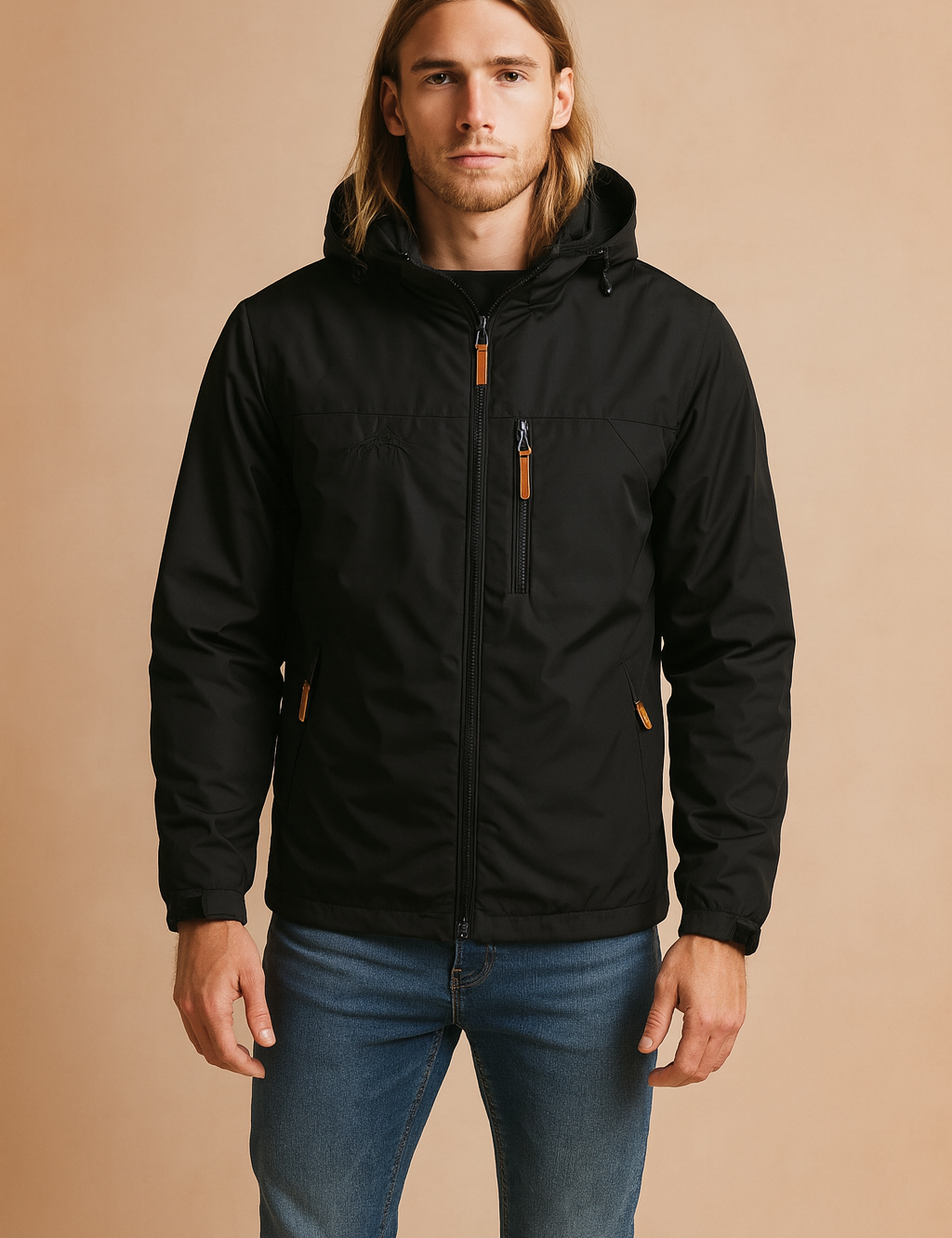 Patryk | Men's sports raincoat with hood 0