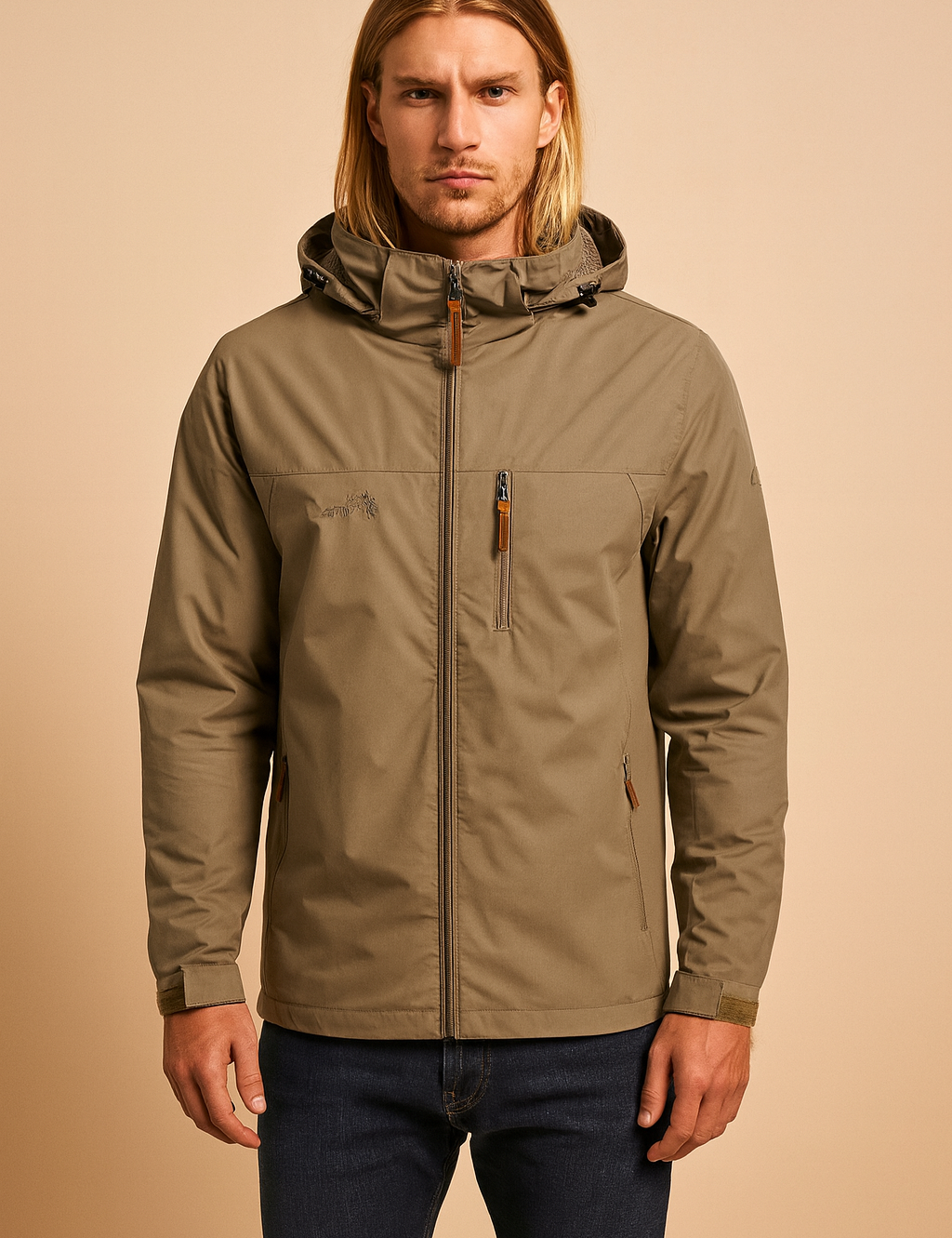 Patryk | Men's sports raincoat with hood 1