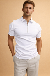 Paweł | T-shirt with Collar and Zipper 1