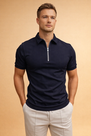 Paweł | T-shirt with Collar and Zipper 2
